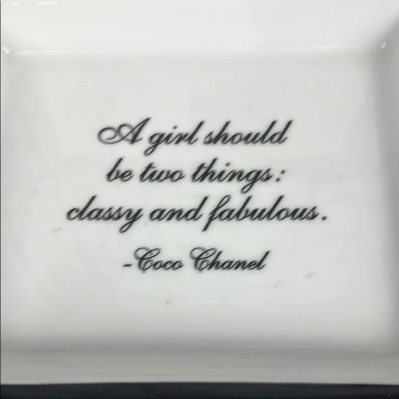 Gorgeous trinket dish with quote from CoCo Chanel Great gift idea ๐๐ - Picture 4 of 12
